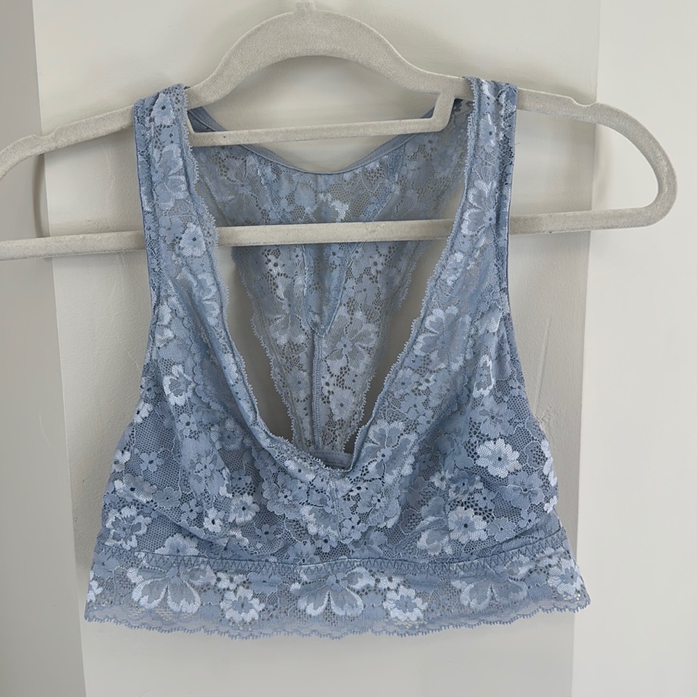 Victorias Secret blue lace bralette